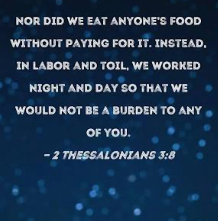 2 Thessalonians 3:8